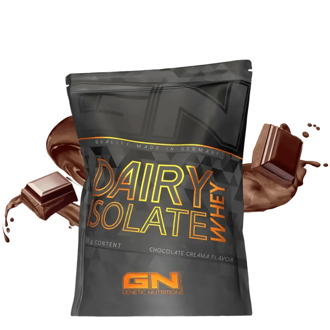 GN Laboratories 100 Dairy Whey Izoliatas - 750 g package with chocolate cream flavor and high protein content