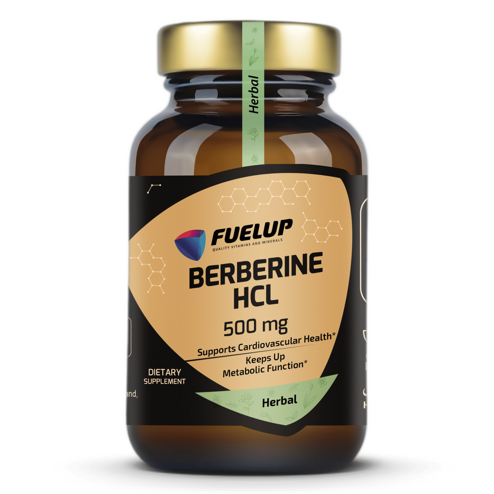 FuelUp Berberine HCL 97% 500 mg – medžiagų apykaitai ir energijos balansui (60 kapsulių) - Realsport.lt