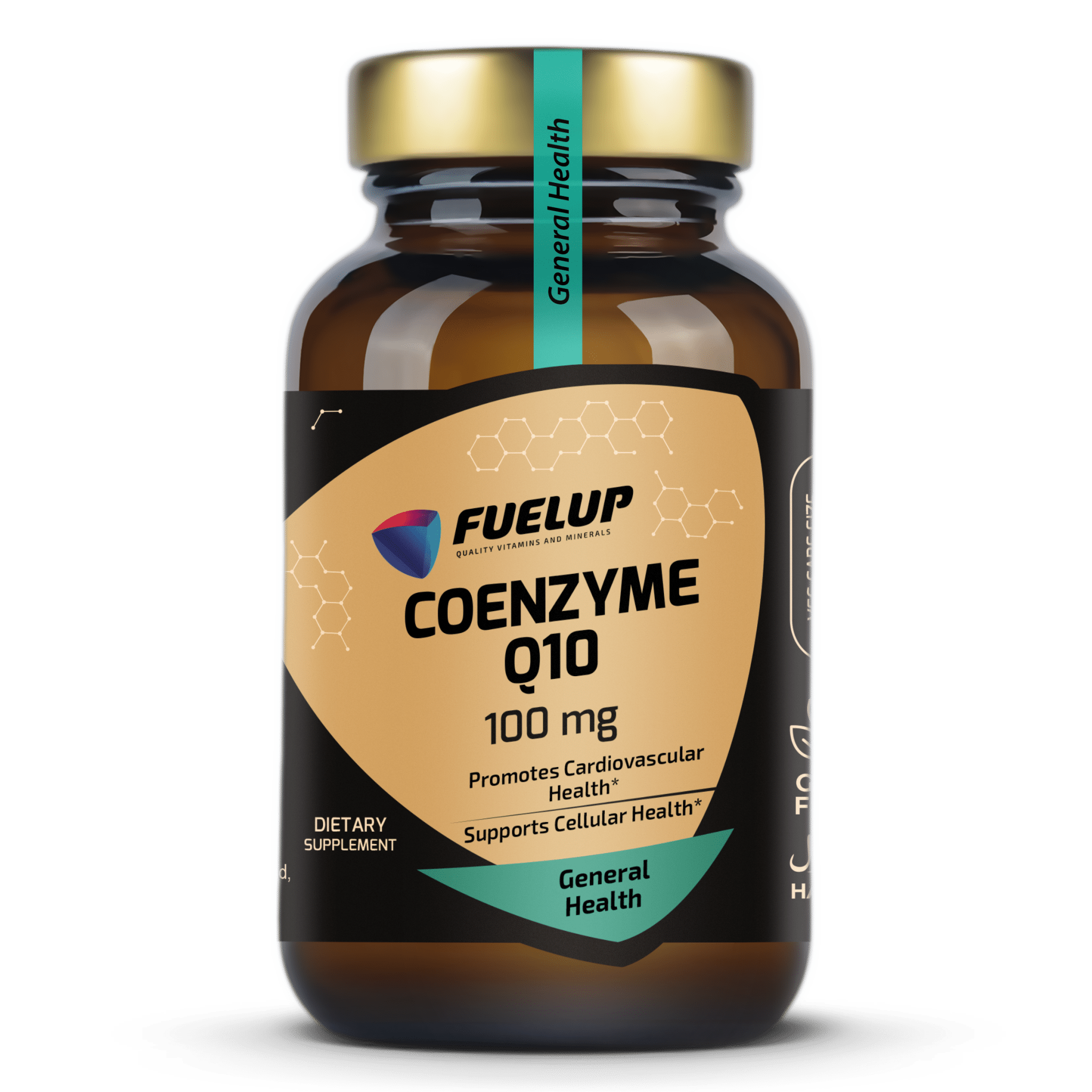 FuelUp Coenzyme Q10 100 mg – energijai, širdies veiklai ir ląstelių apsaugai (100 kapsulių) - Realsport.lt