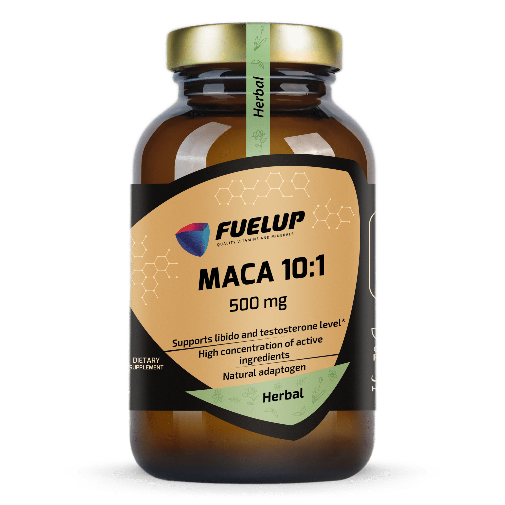 FuelUp Maca 10:1 ekstraktas 500 mg 100kaps.– energijai, hormonų balansui ir libido - Realsport.lt