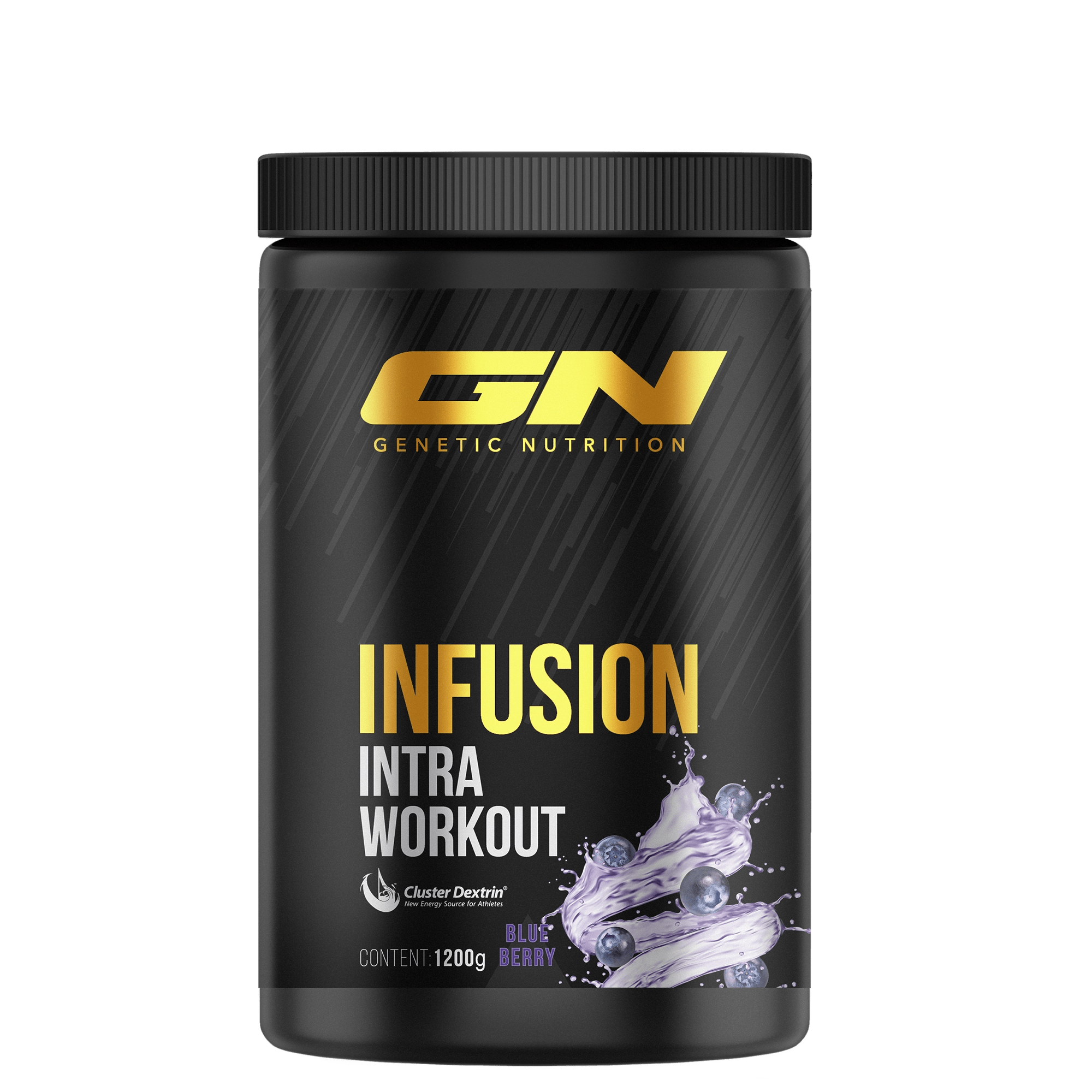 Infusion Intra Workout 1200g container by GN Laboratories for energy and muscle recovery during workouts.