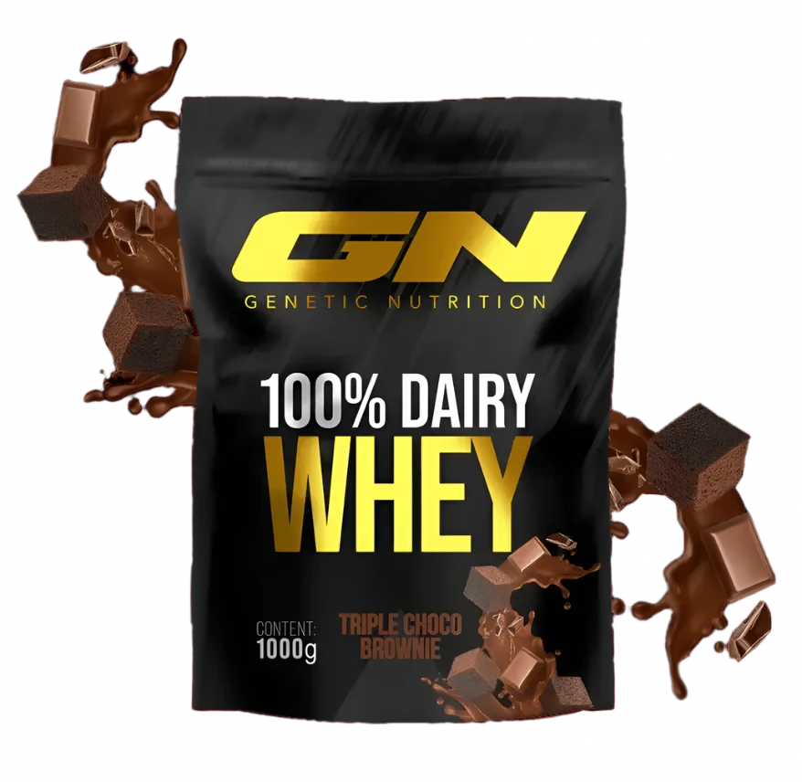 GN Dairy Whey isrugu baltymai - 1000 g, aukščiausios kokybės išrūgų baltymai raumenų augimui.