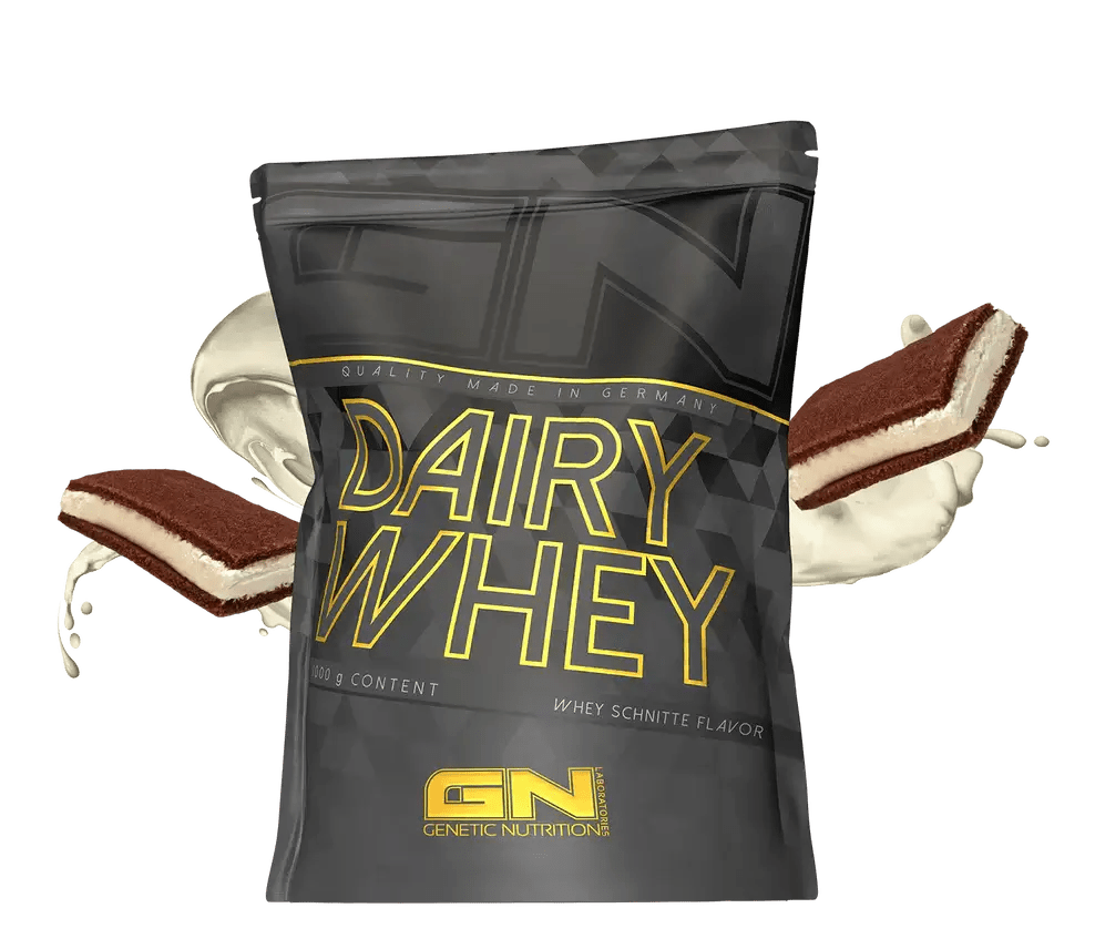 GN Dairy Whey isrugu baltymai – 1000 g. Whey protein supplement for muscle growth and recovery.