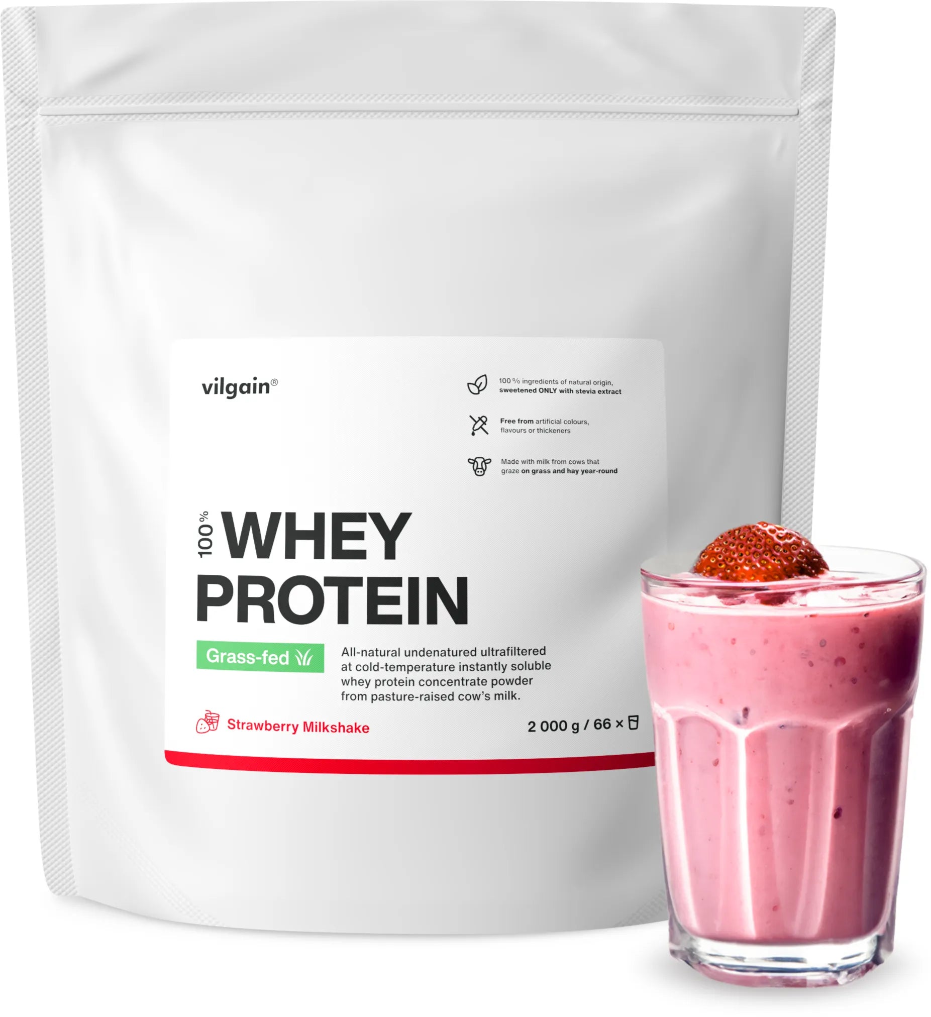 Grass - Fed Whey Protein – 2000 g - Realsport.lt