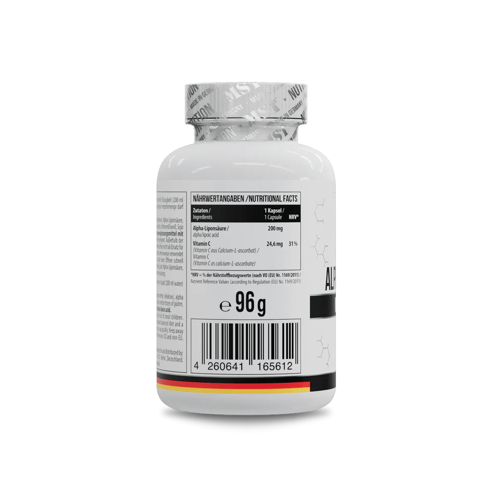 MST Alpha Lipoic Acid – stipri antioksidacinė apsauga ir medžiagų apykaitos palaikymas - Realsport.lt