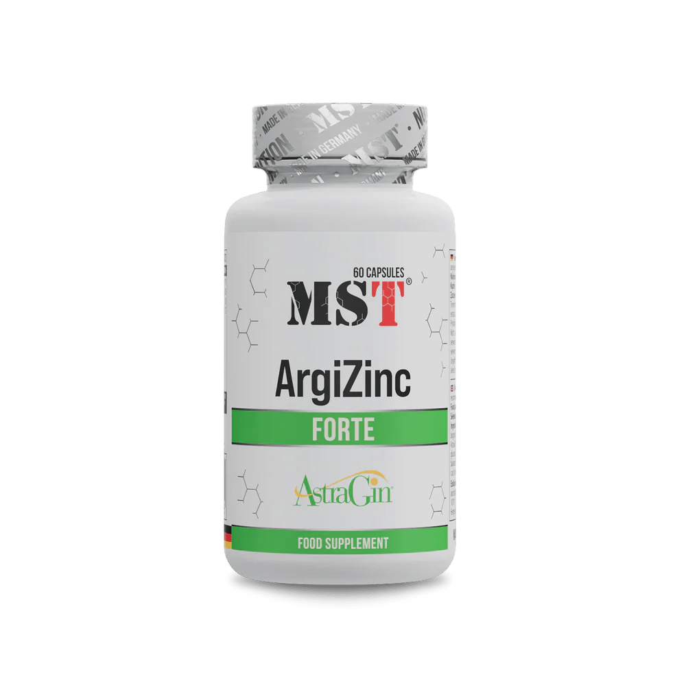 MST ArgiZinc Forte su AstraGin – maisto papildas kapsulėmis, energijai ir imunitetui