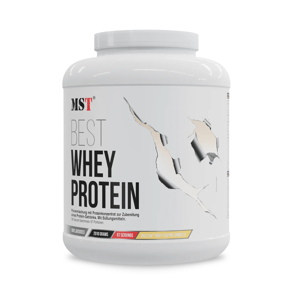 MST BEST Whey Protein 2010 g + DigeZyme® – su fermentais - Realsport.lt