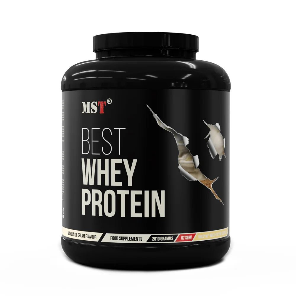 MST BEST Whey Protein 2010 g + DigeZyme® – su fermentais - Realsport.lt