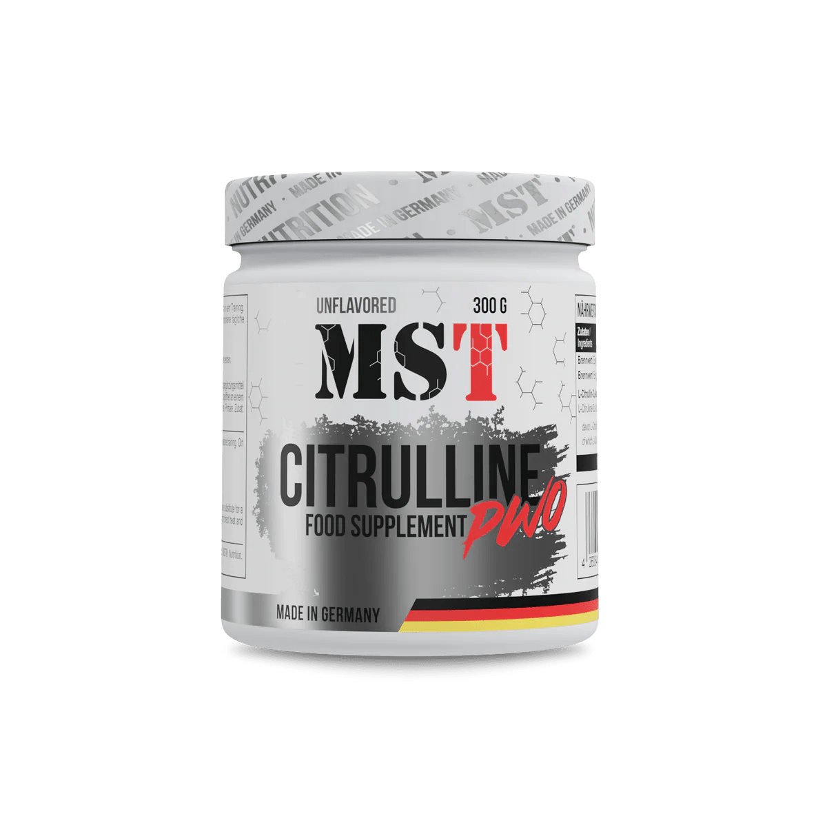 MST Citrulline PWO 300 g – Maksimaliai kraujotakai ir treniruotėms - Realsport.lt