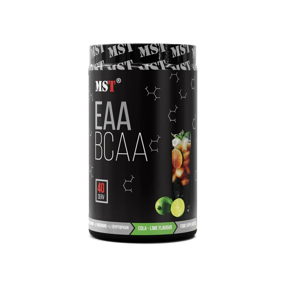 MST® EAA + BCAA – Visiškai pilnas aminorūgščių kompleksas raumenų atsistatymui ir augimui 520 g - Realsport.lt