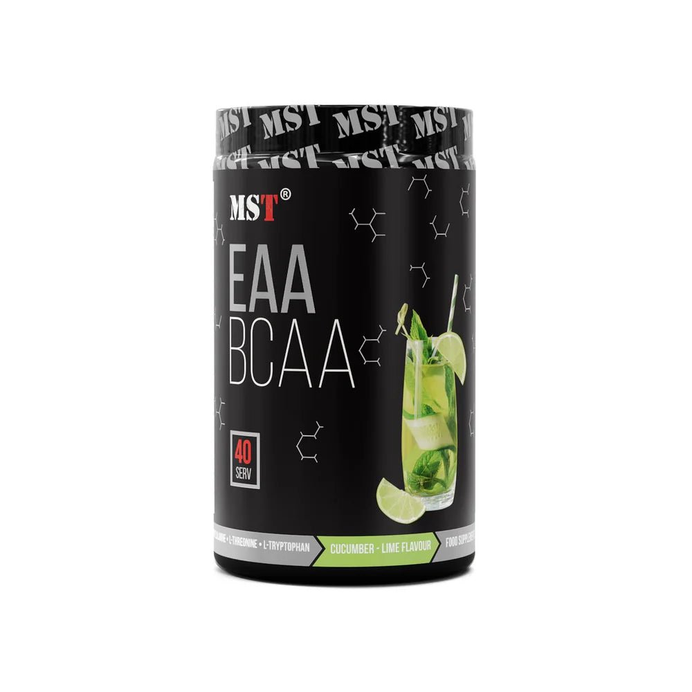MST® EAA + BCAA – Visiškai pilnas aminorūgščių kompleksas raumenų atsistatymui ir augimui 520 g - Realsport.lt