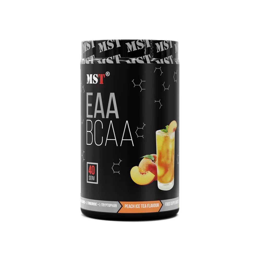MST® EAA + BCAA – Visiškai pilnas aminorūgščių kompleksas raumenų atsistatymui ir augimui 520 g - Realsport.lt