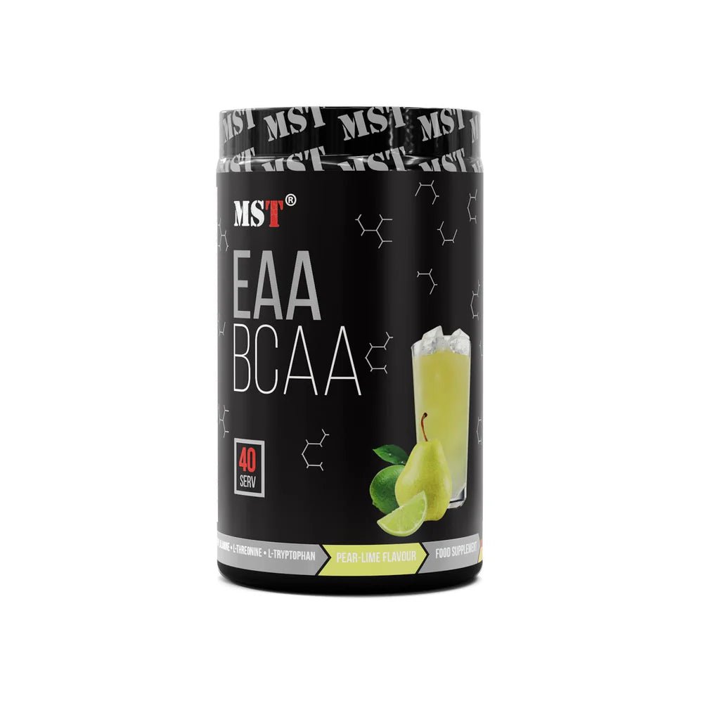 MST® EAA + BCAA – Visiškai pilnas aminorūgščių kompleksas raumenų atsistatymui ir augimui 520 g - Realsport.lt