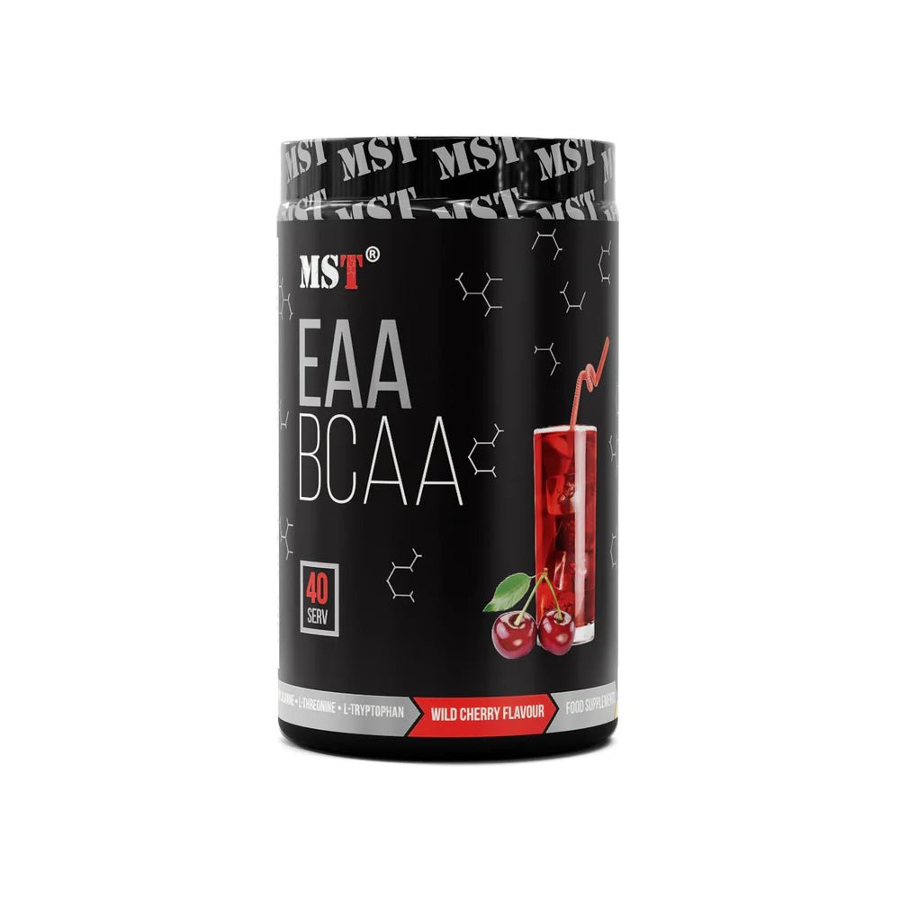 MST® EAA + BCAA – Visiškai pilnas aminorūgščių kompleksas raumenų atsistatymui ir augimui 520 g - Realsport.lt