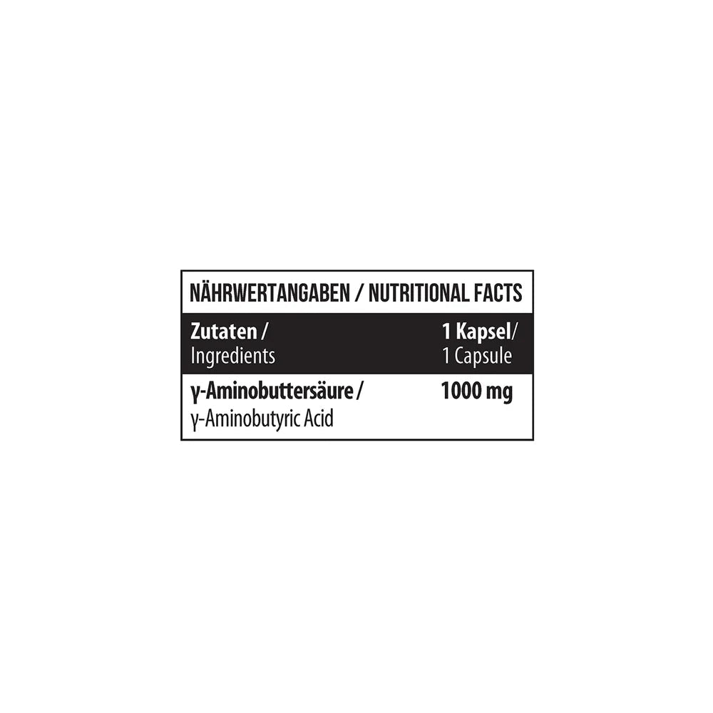 MST GABA (Gama - aminosviesto rūgštis) 1000 mg – 90 kapsulių - Realsport.lt