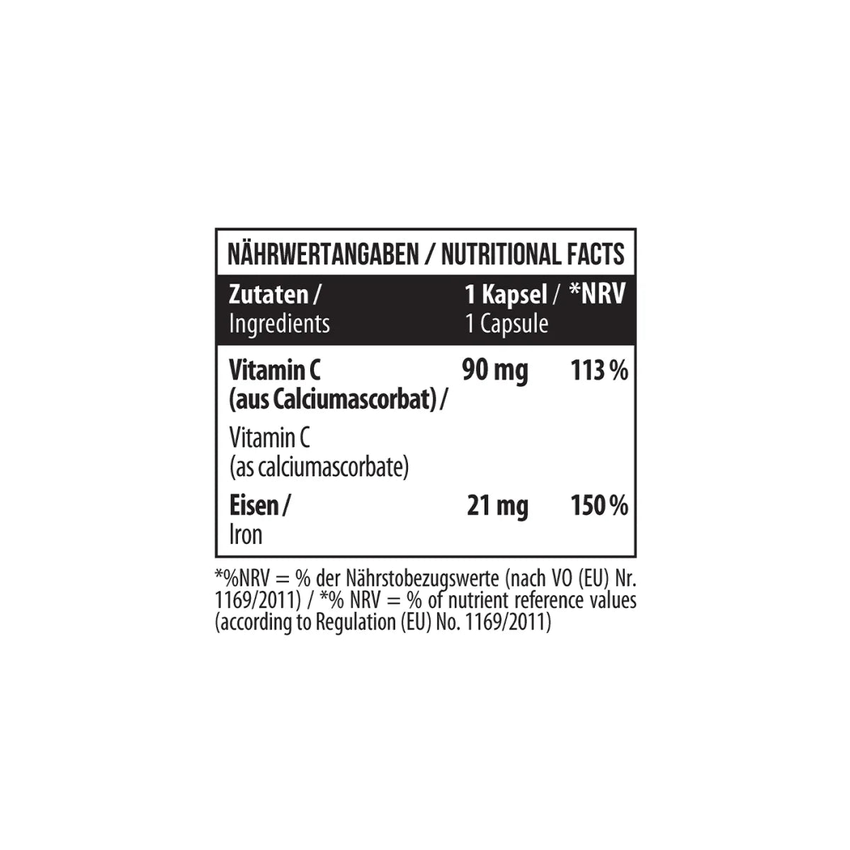 MST Iron Bisglycinate + Vitamin C – lengvai pasisavinamas 120 kapsulių - Realsport.lt