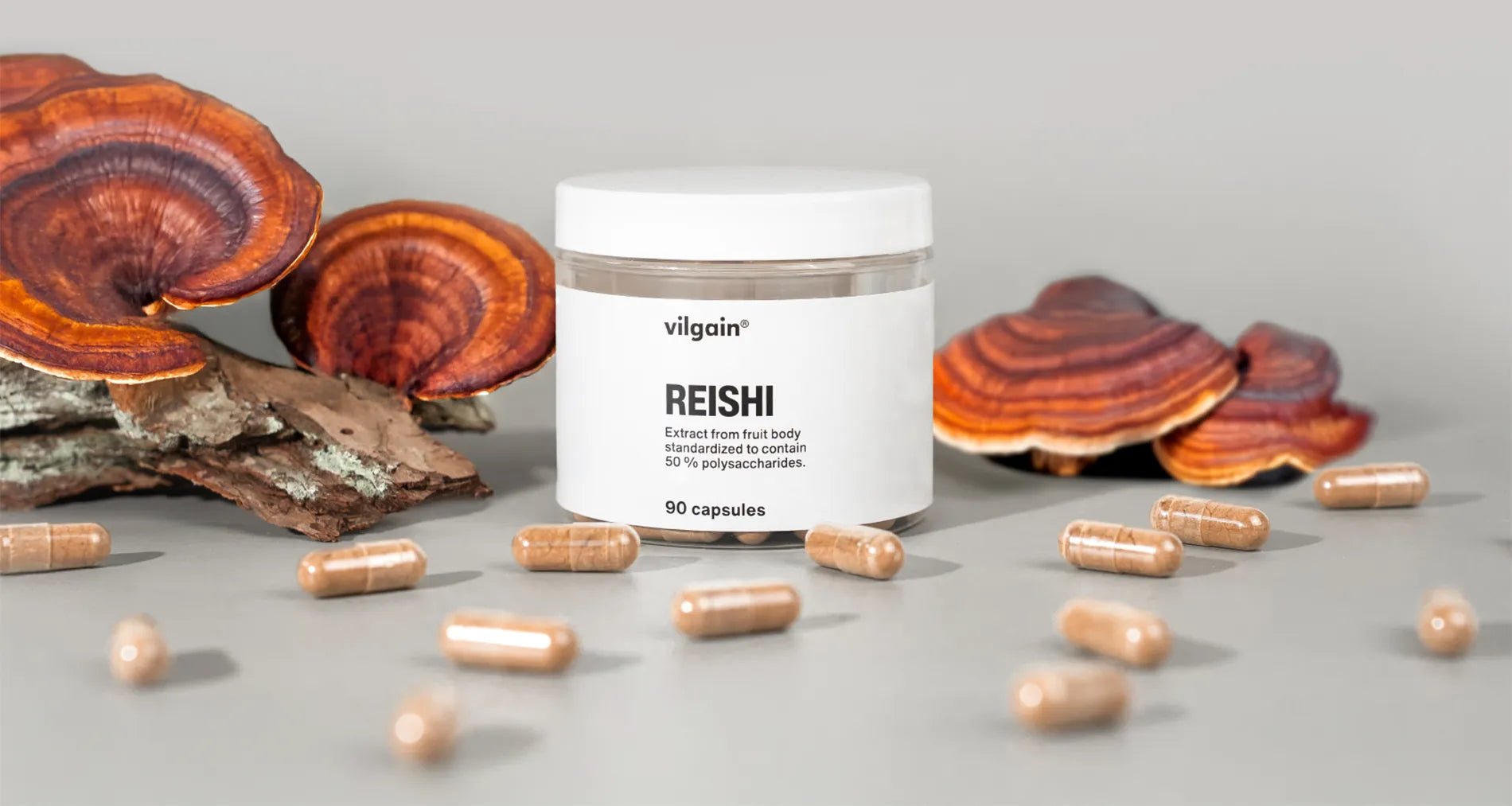 Reishi – Raudonojo Reishi (Ganoderma lucidum) ekstraktas su 50 % polisacharidų - Realsport.lt