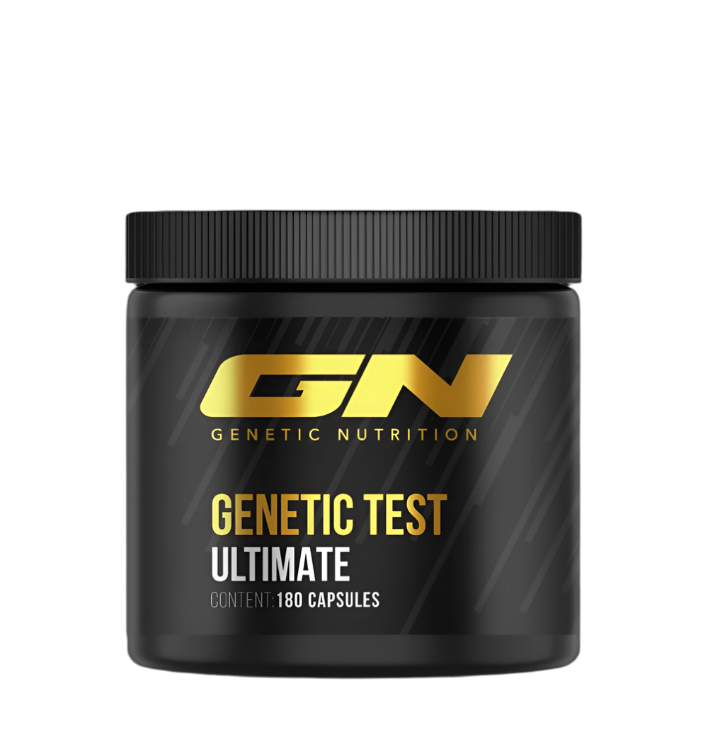 Genetic Nutrition Genetic Test Ultimate – 180 kapsulių maisto papildas energijai ir raumenų funkcijai.