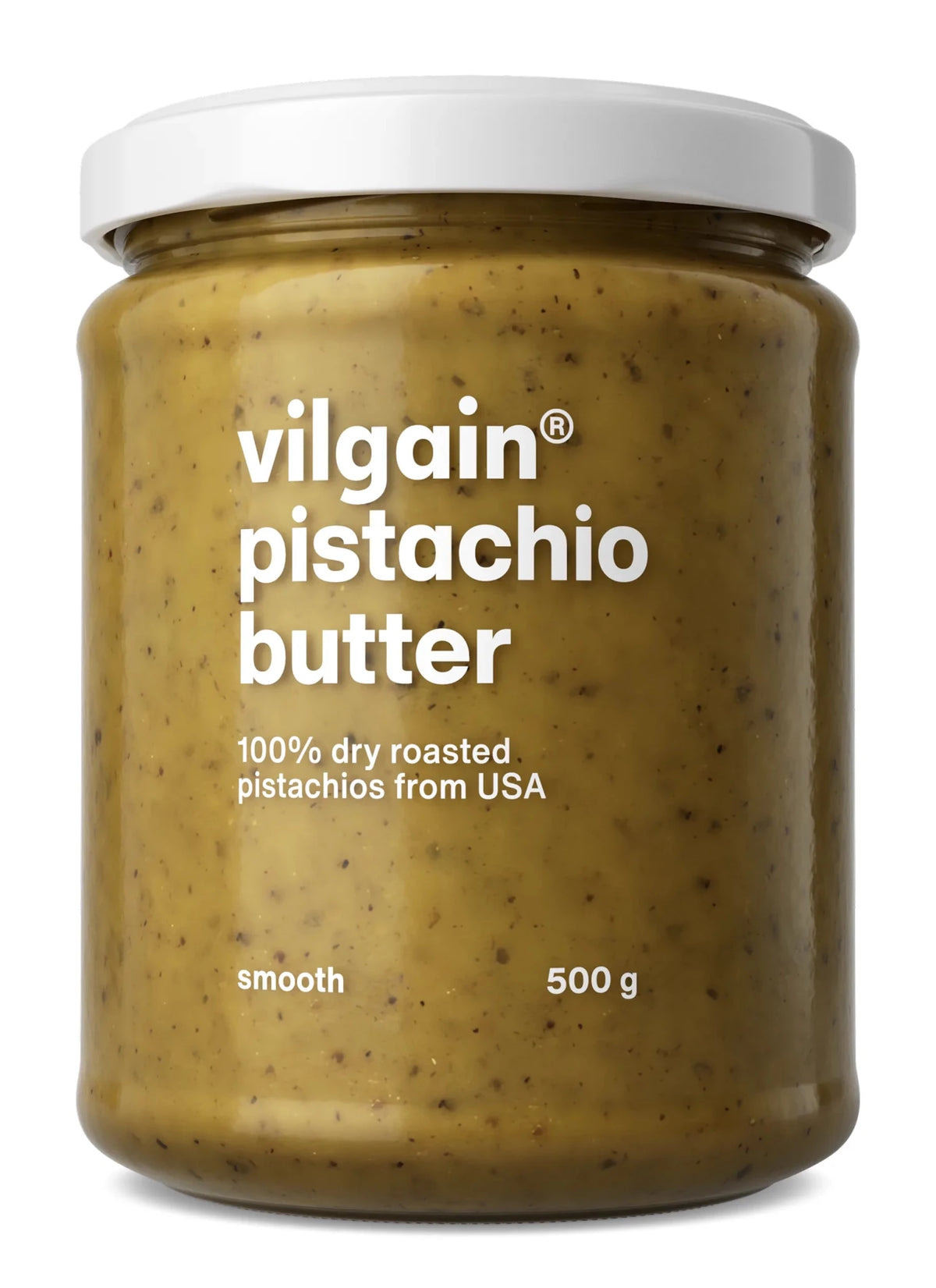 Vilgain 100% Pistachio Butter Crunchy – traškus 100 % pistacijų kremas 500 g - Realsport.lt