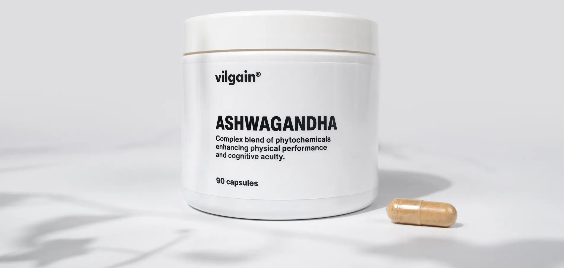 Vilgain Ashwagandha KSM - 66® – aukštos koncentracijos šaknies ekstraktas (90 kapsulių) - Realsport.lt