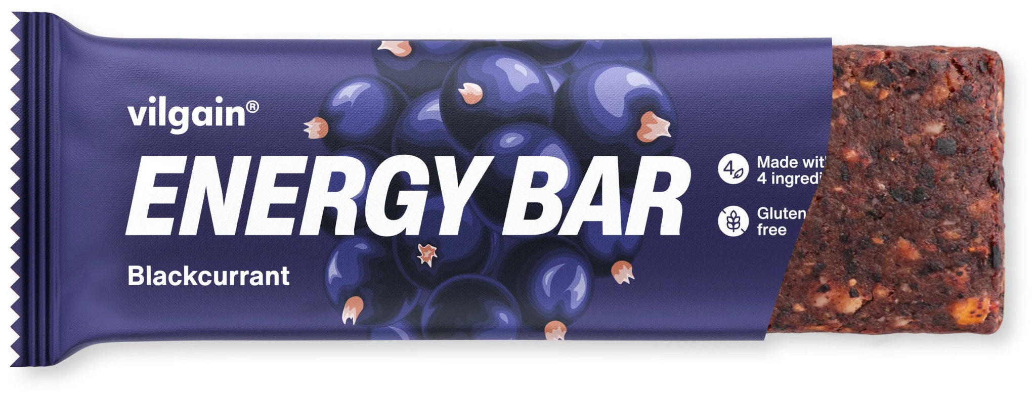 Vilgain Energy Bar Raspberry – veganiška energinė juostelė su avietėmis (55 g) - Realsport.lt
