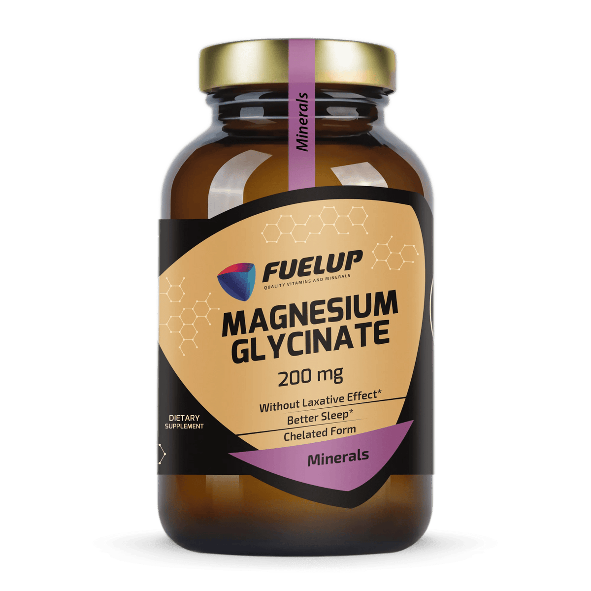 FUELUP Magnis bisglicinatas 200 mg – nervų sistemai, miegui ir raumenims (90 tab.) - Realsport.lt