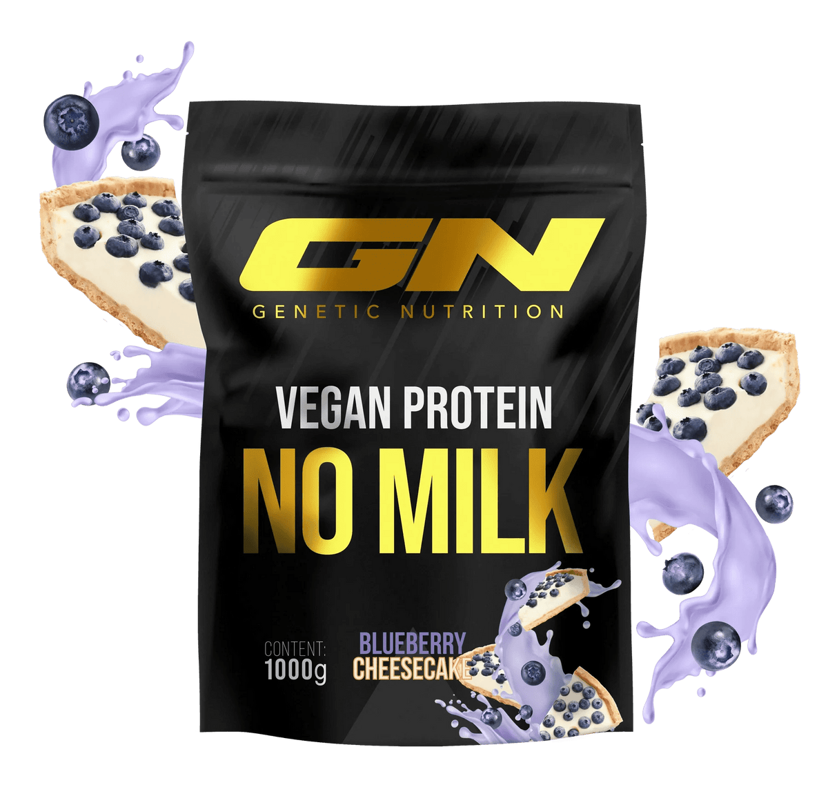 GN Laboratories NO MILK Vegan Protein 1000 g – augalinis baltymų kompleksas - Realsport.lt