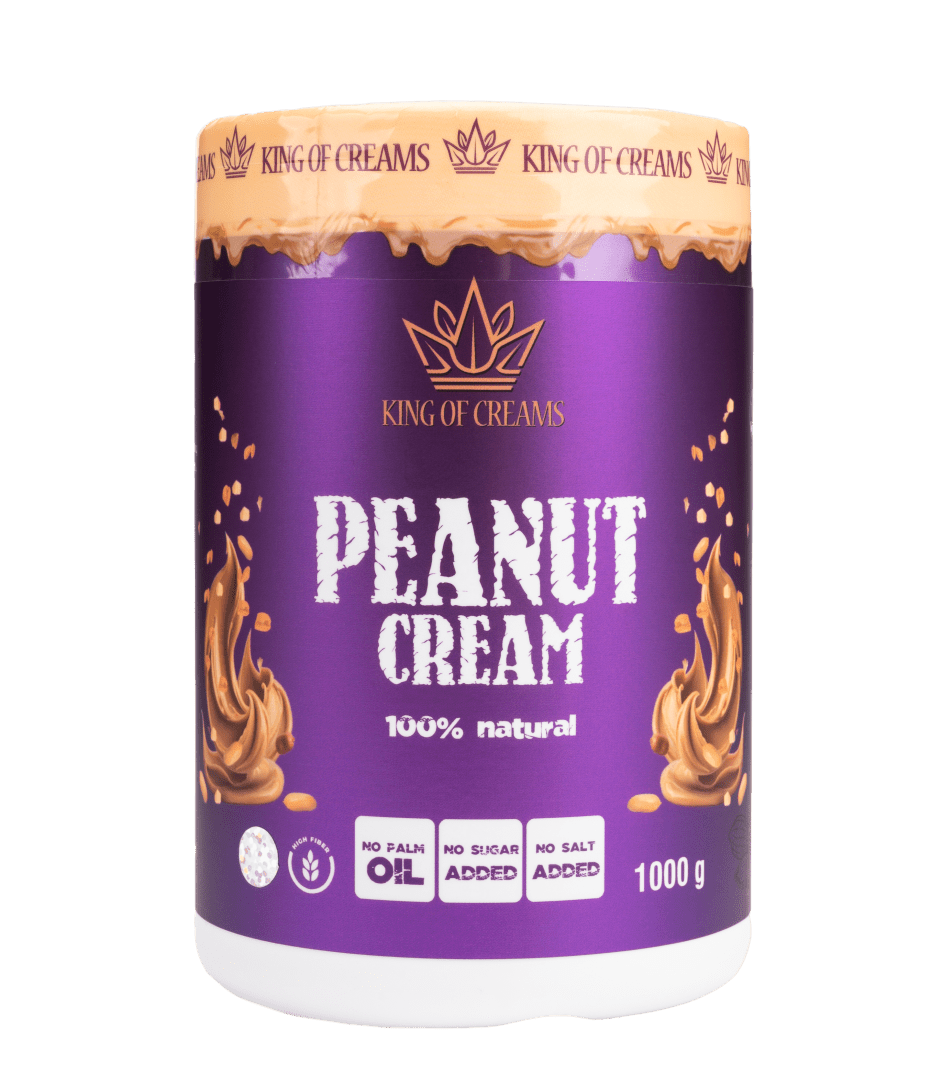 King of Creams® Žemės riešutų kremas – 100 % natūralus, - Realsport.lt