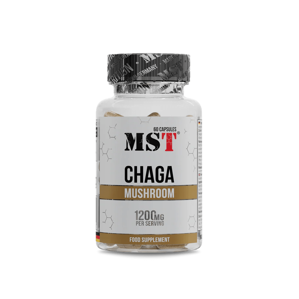 MST® Chaga Mushroom 1200 mg – Gamtos jėga jūsų imunitetui 60 kap - Realsport.lt