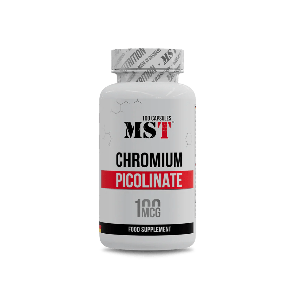 MST® Chromium Picolinate – chromo pagalba energijai, gliukozės balansui ir medžiagų apykaitai - Realsport.lt