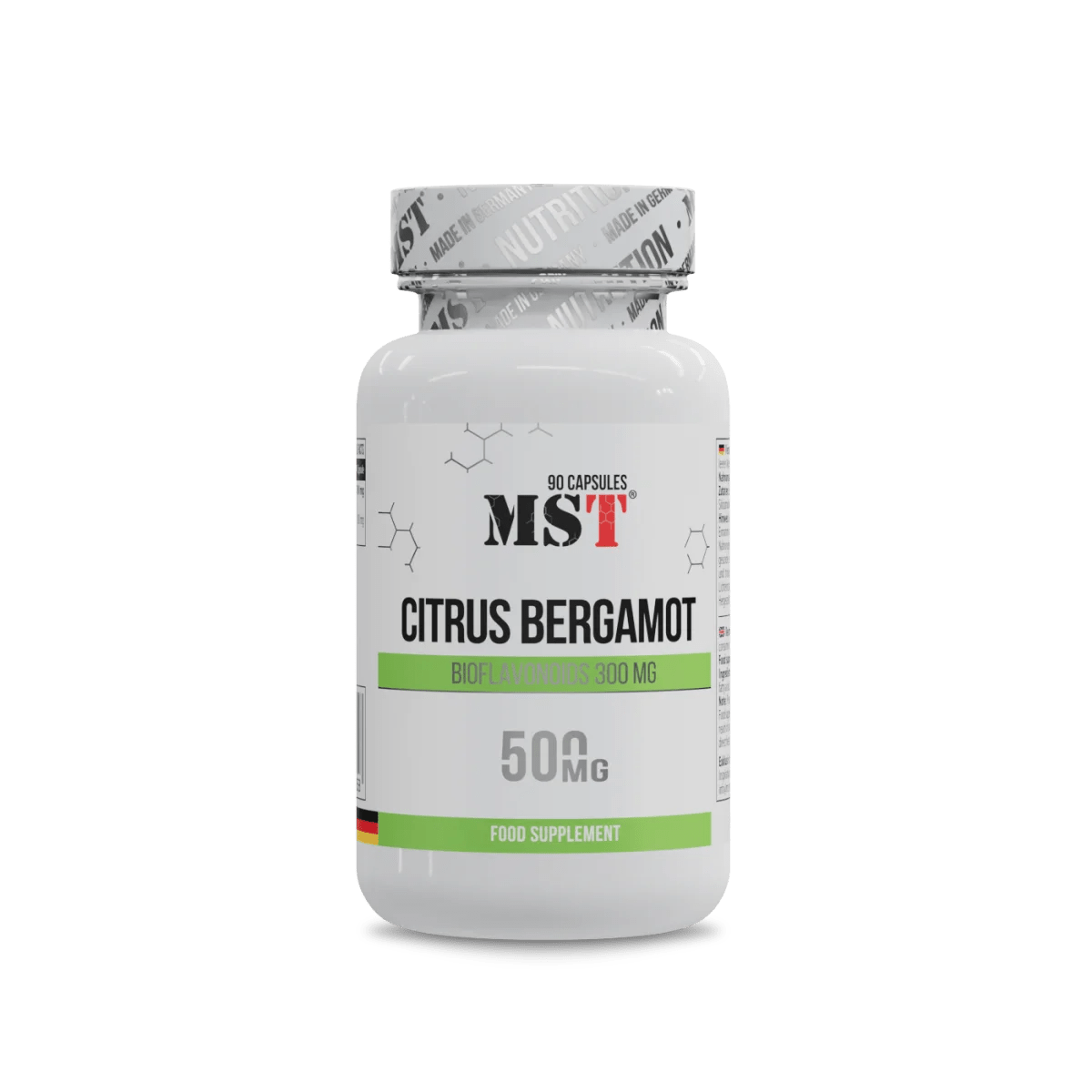 MST Citrus Bergamot – Bergamočių vaisių ekstraktas cholesterolio kontrolei, širdies sveikatai ir antioksidacinei apsaugai | 90 kapsulių - Realsport.lt