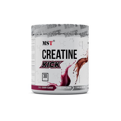 MST® Creatine Kick 7in1 – Kreatino kompleksas su L - Citrulinu ir Sibiro ženšeniu, 300 g (30 porcijų) - Realsport.lt
