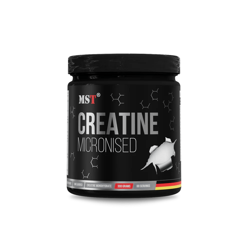 MST® Creatine Micronised 300 g – mikronizuotas kreatinas raumenų masei, jėgai ir ištvermei - Realsport.lt
