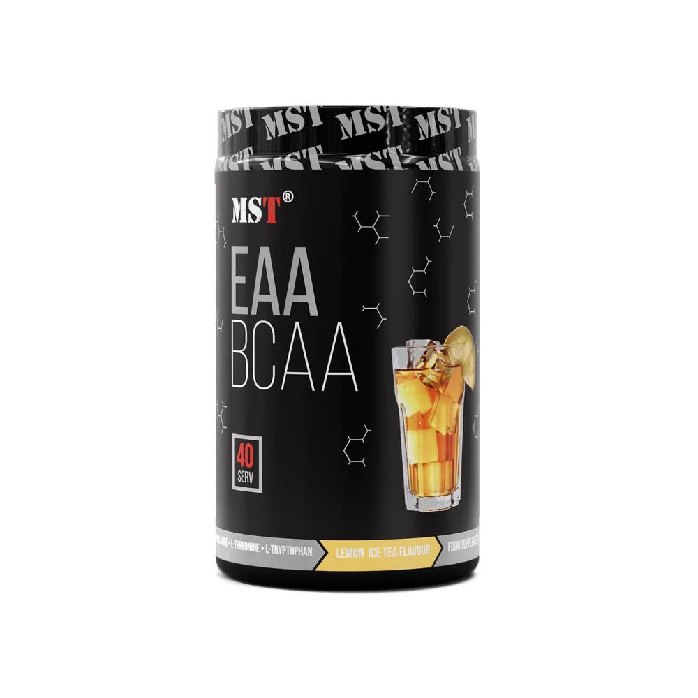 MST® EAA + BCAA – Visiškai pilnas aminorūgščių kompleksas raumenų atsistatymui ir augimui 520 g - Realsport.lt