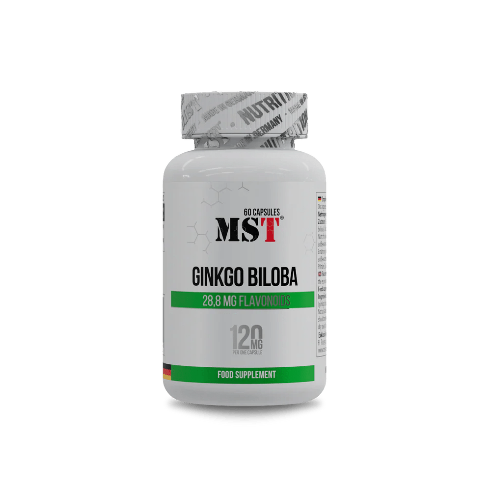 MST® Ginkgo Biloba – natūrali parama atminčiai, koncentracijai ir kraujotakai - Realsport.lt
