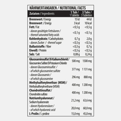 MST Glucosamine Chondroitin + MSM + Hyaluron – sąnarių ir kremzlių kompleksas (90 tablečių) - Realsport.lt
