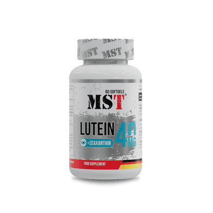 MST Lutein 40 mg + Zeaxanthin – liuteinas ir zeaksantinas regėjimui (60 minkštųjų kapsulių) - Realsport.lt