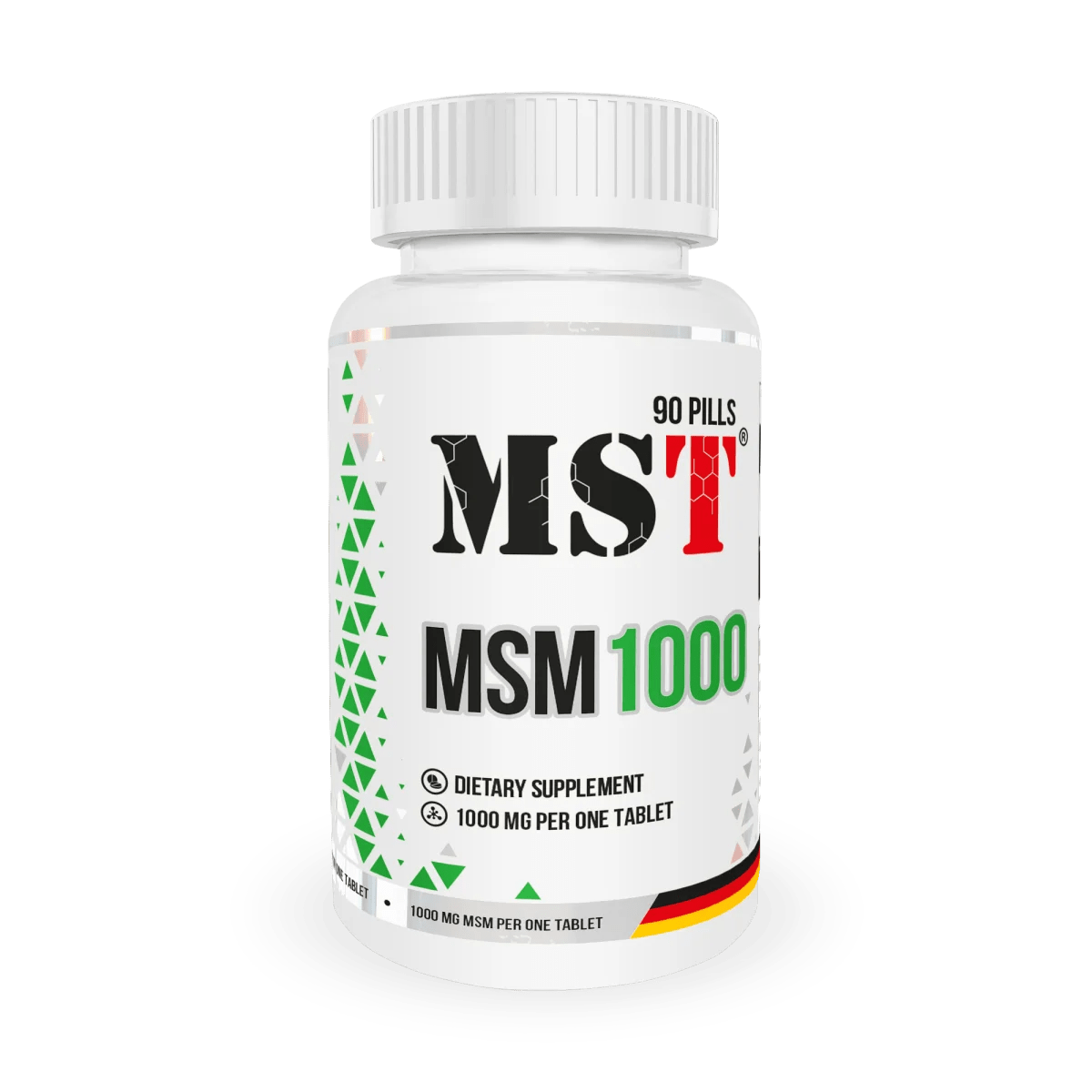MST MSM 1000 – Metilsulfonilmetanas sąnariams, odai ir bendrai organizmo pusiausvyrai | 90 tablečių - Realsport.lt