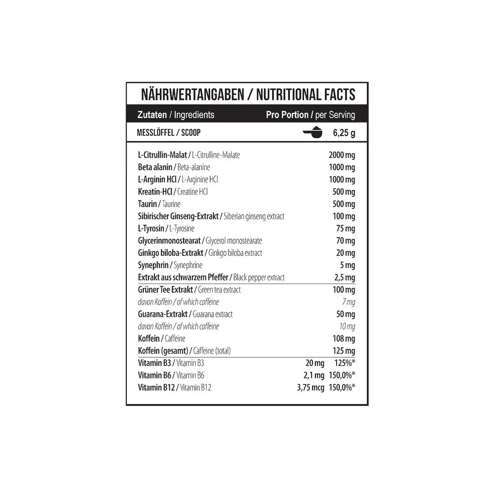 MST Nutrition Hurricane Pump – prieštreniruotinis papildas, 300 g - Realsport.lt