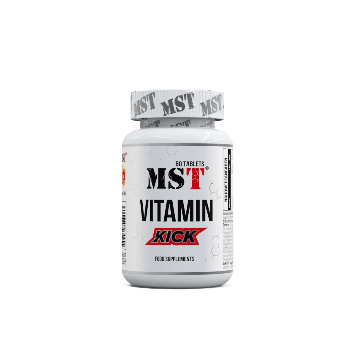 MST Nutrition Vitamin Kick 60 Tabs – visapusiškas vitaminų ir mineralų kompleksas - Realsport.lt