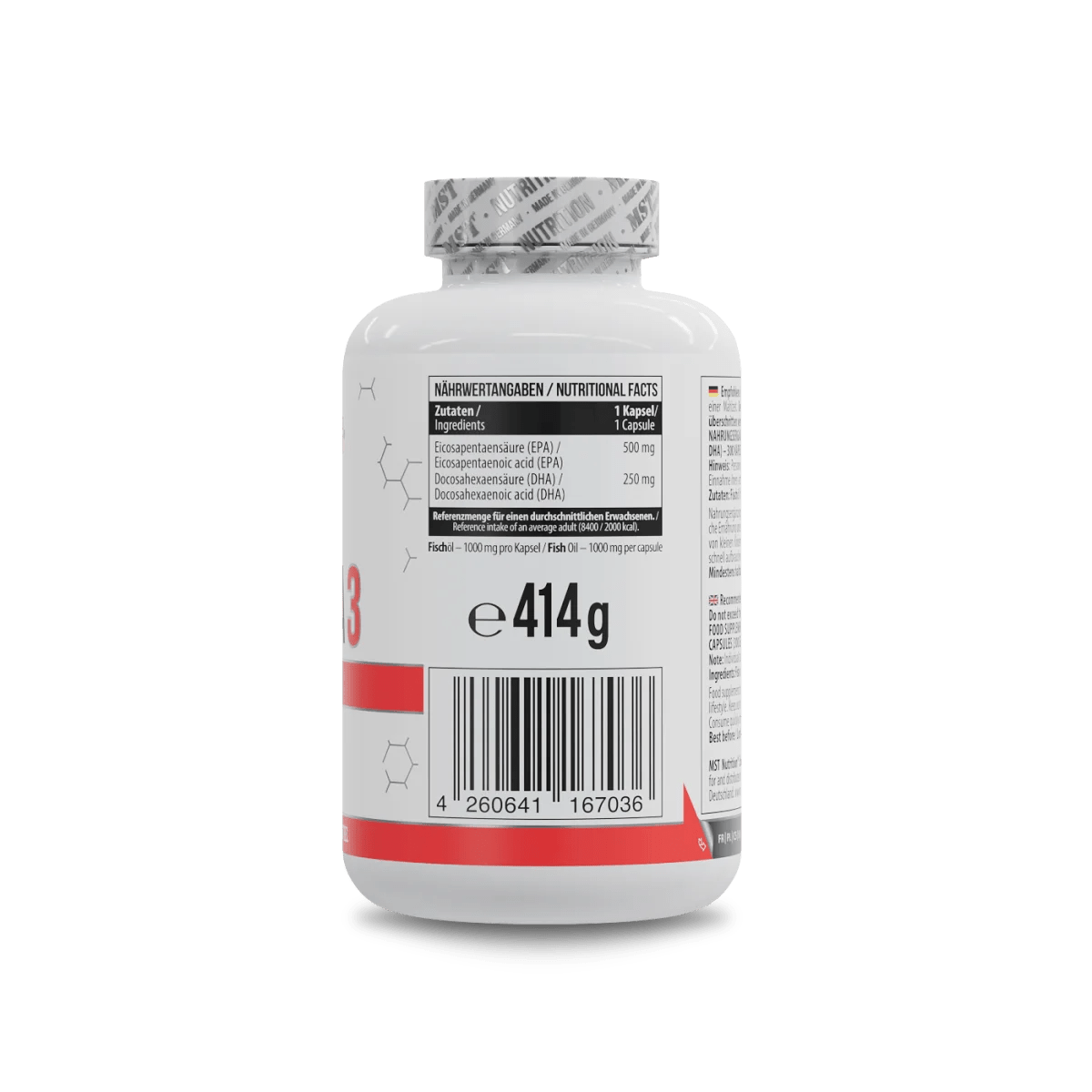 MST Omega 3 Triglyceride – 180 kapsulių - Realsport.lt