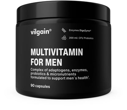 Multivitamin For Men – Multivitaminų kompleksas vyrams | Adaptogenai + Probiotikai + DigeZyme® fermentai - Realsport.lt