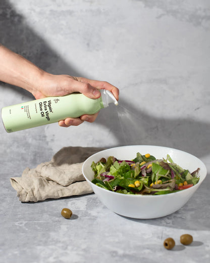 Organic Extra Virgin Olive Oil Spray – šalto spaudimo, ekologiškas alyvuogių aliejus purškiklyje - Realsport.lt