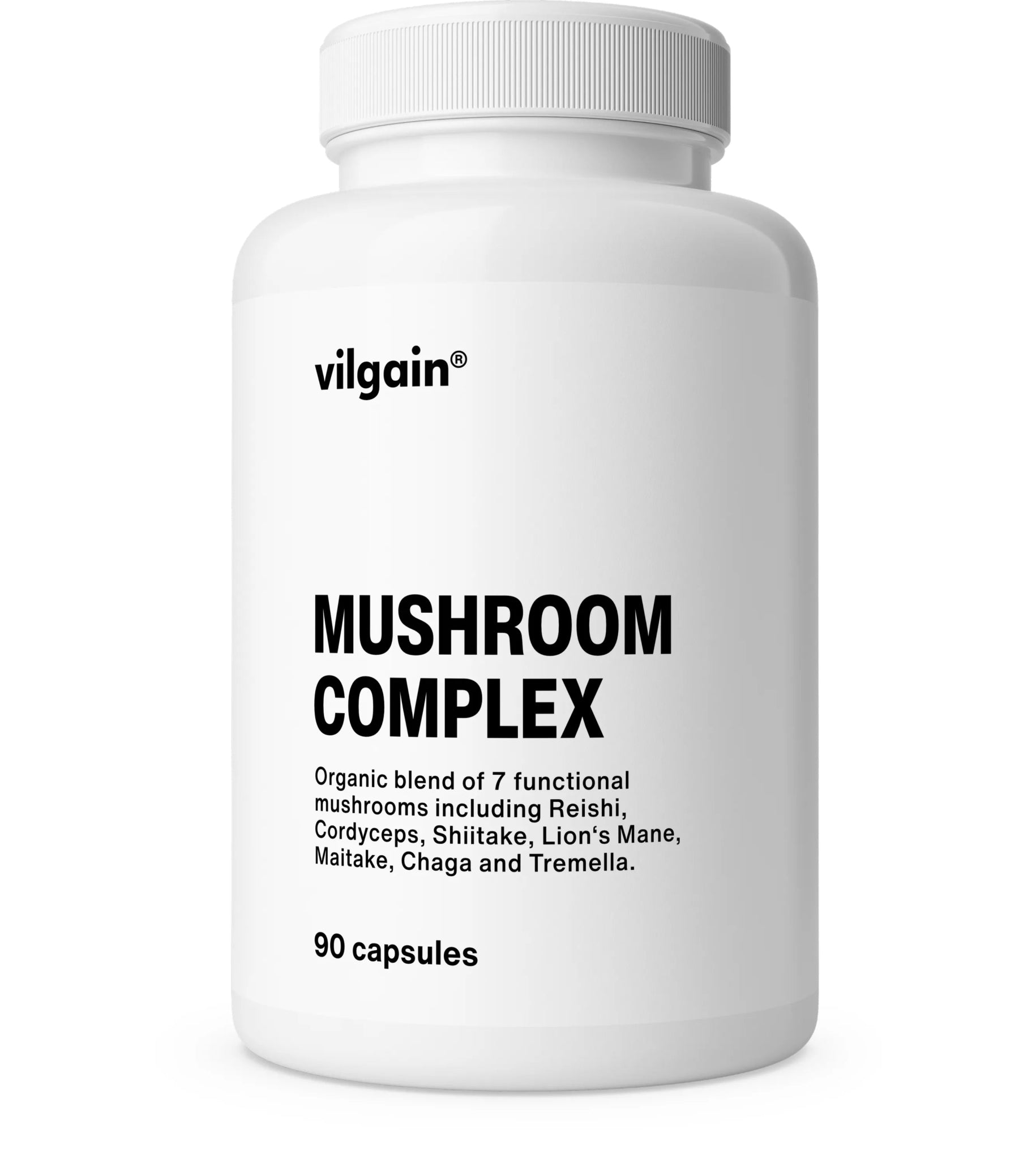 Organic Mushroom Complex – 7 ekologiškų grybų mišinys imunitetui, energijai ir kognityvinei funkcijai - Realsport.lt