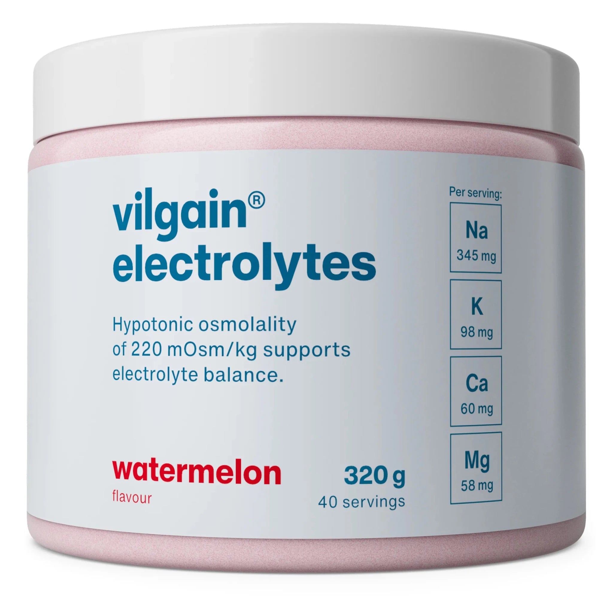 Vilgain Electrolytes – hipotoninis elektrolitų gėrimas hidratacijai (320 g) - Realsport.lt