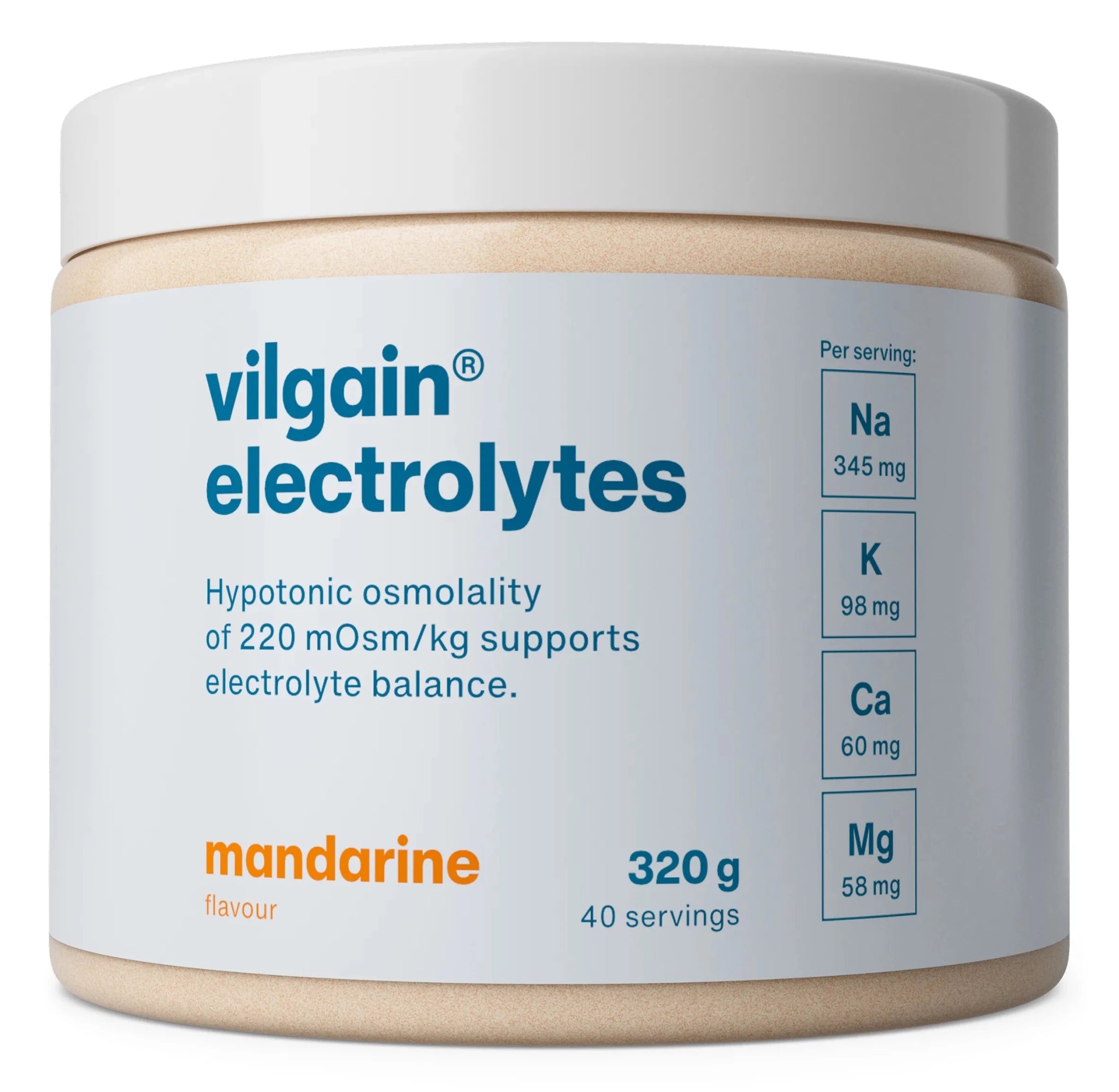 Vilgain Electrolytes – hipotoninis elektrolitų gėrimas hidratacijai (320 g) - Realsport.lt