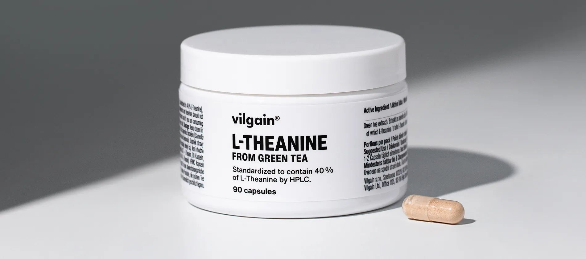 Vilgain L - Theanine 100 mg – 90 kapsulių - Realsport.lt