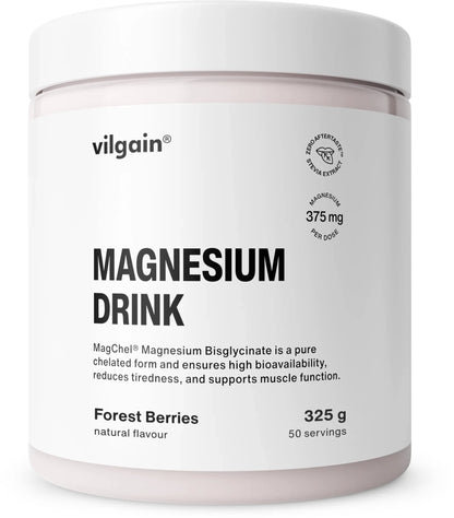 Vilgain Magnesium Drink – magnio bisglicinatas milteliai gėrimui (325 g) - Realsport.lt