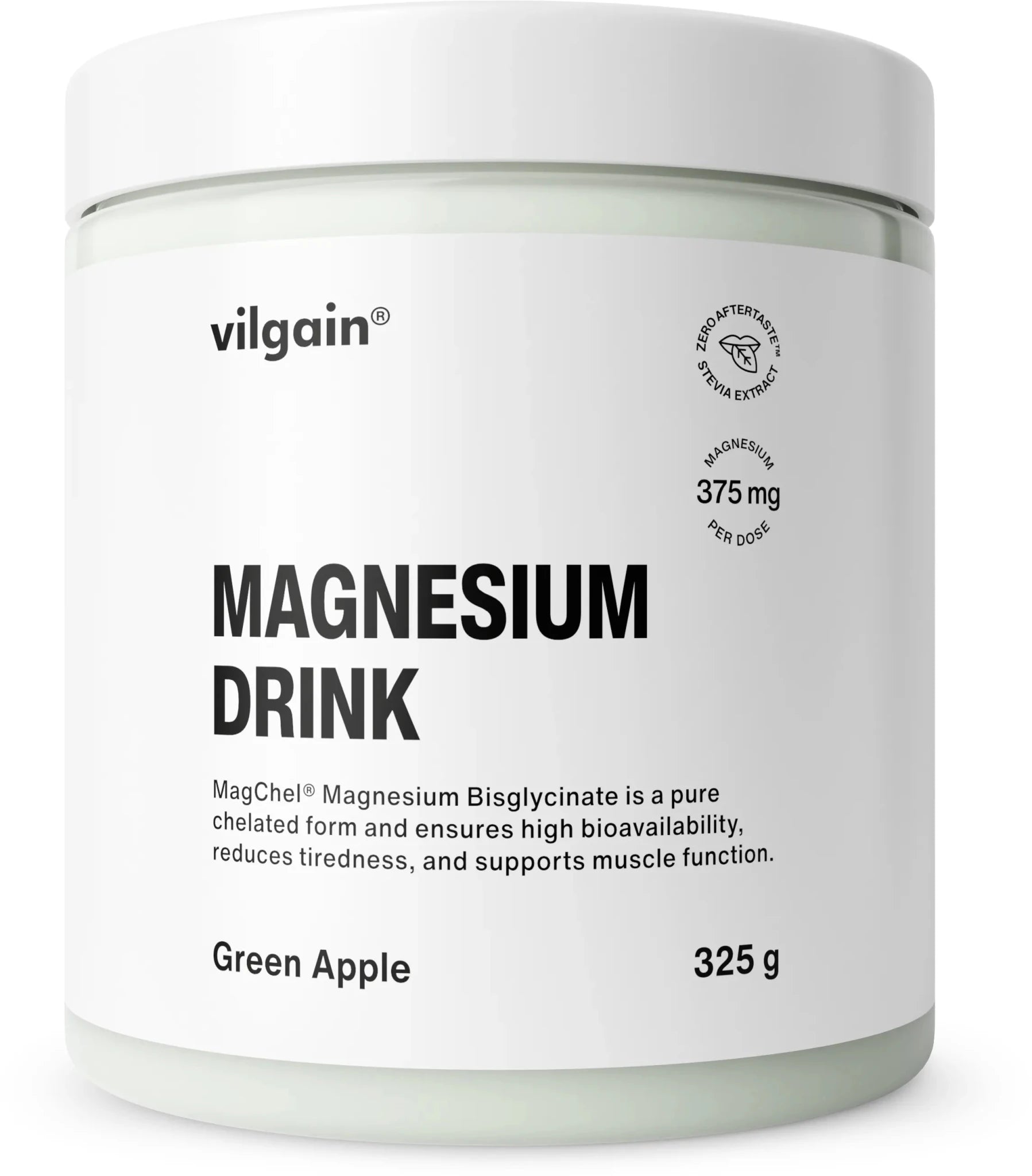 Vilgain Magnesium Drink – magnio bisglicinatas milteliai gėrimui (325 g) - Realsport.lt