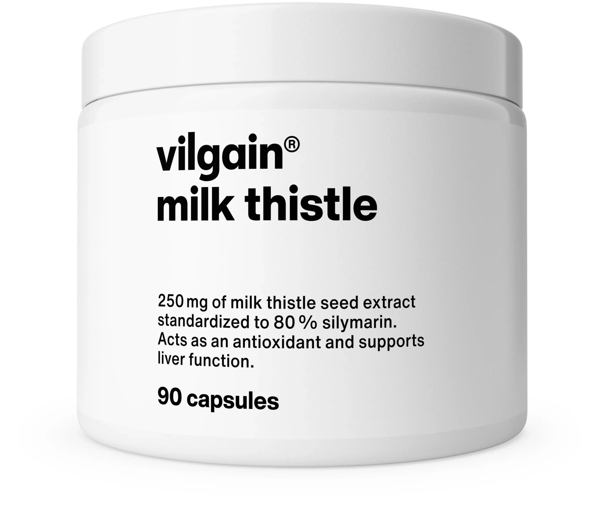 Vilgain Milk Thistle 90 kapsulių (80 % silimarino) - Realsport.lt